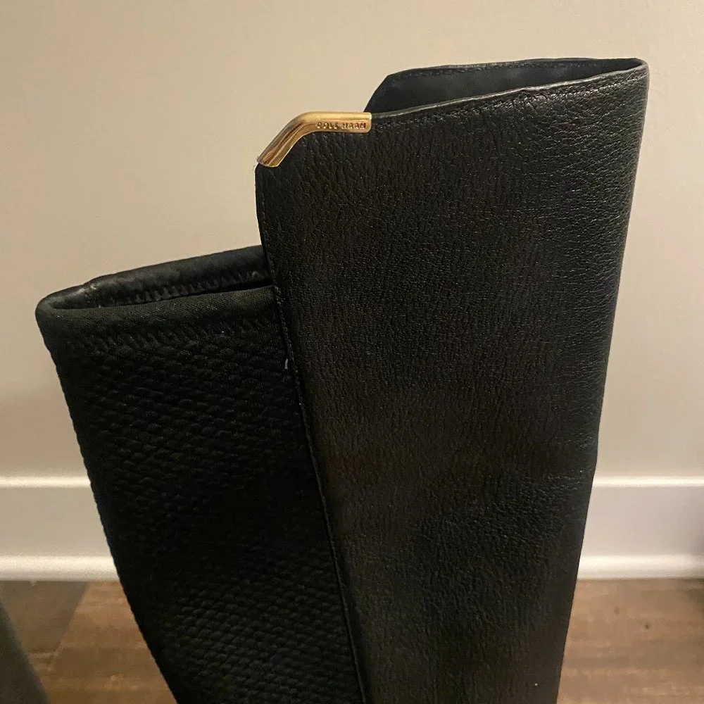 NEVER WORN! Cole Haan Duchess Over-The-Knee Black Leather Boots